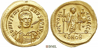 Солид, Византия, Justinian I (527-565), м.д. Constantinople