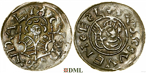 Денарий, Чехия, Богемия, Oldřich (1012-1034), м.д. Praga, Šmerda 135