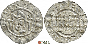 Денарий, Германия, Нижняя Лотарингия, Bruno III (1050-1057), м.д. Leeuwarden, Ilisch 2000, 21.14