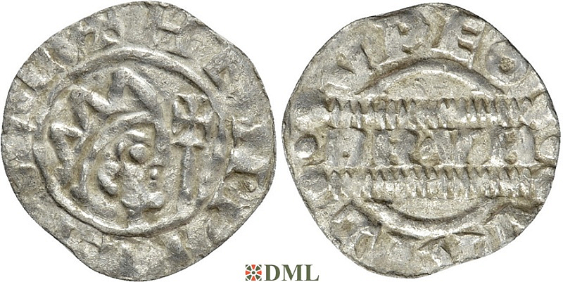 Денарий, Германия, Нижняя Лотарингия, Bruno III (1050-1057), м.д. Leeuwarden, Ilisch 2000, 21.14