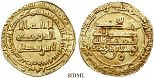 Динар, Аббасиды, Abu al Qasim Yusuf ibn Divdad 288-318 AH (AD 900-930),м.д. Azerbaijan