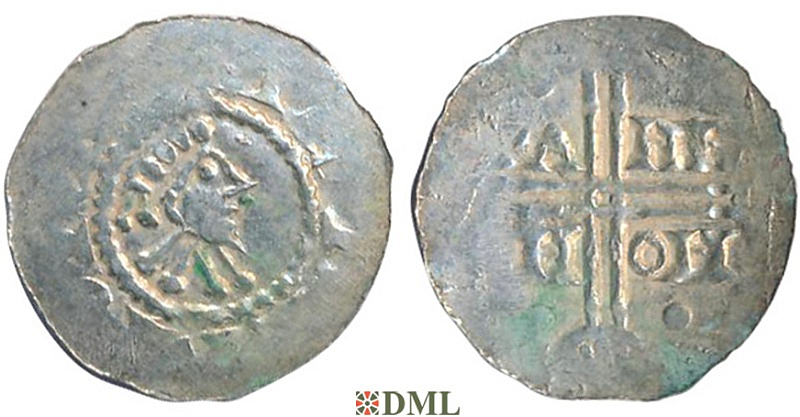 Денарий, Германия, Нижняя Лотарингия, Gf. Hermann (1020-1051), м.д. Emden
