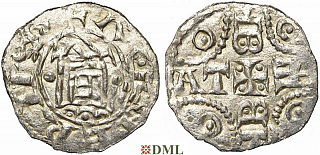 Денарий. Германия, Нижняя Лотарингия, Dirk IV (1039-1049), м.д. Rijnsburg, Ilisch 2000, 11.1
