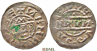 Денарий, Германия, Нижняя Лотарингия, Bruno III (1050-1057), м.д. Dokkum, Ilisch 2000, 21.20