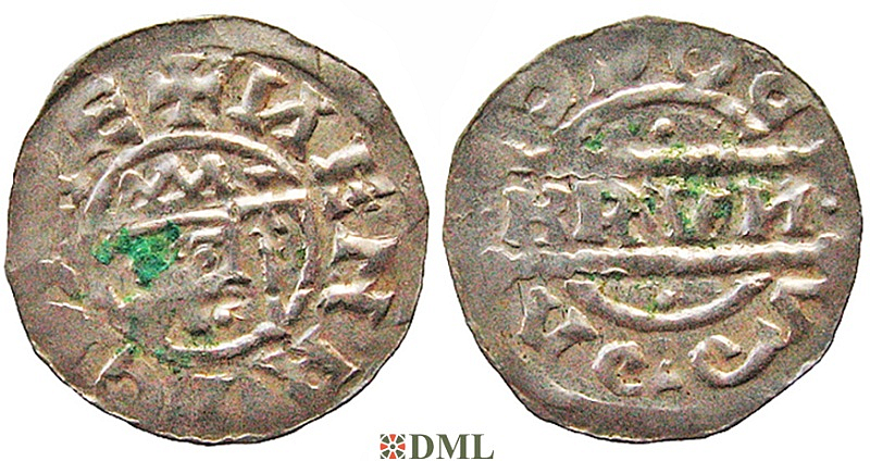 Денарий, Германия, Нижняя Лотарингия, Bruno III (1050-1057), м.д. Dokkum, Ilisch 2000, 21.20