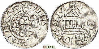Денарий, Германия, Бавария, Heinrich III (1027-1039) и Konrad II (1024-1039), м.д. Regensburg, Hahn 1976, 34