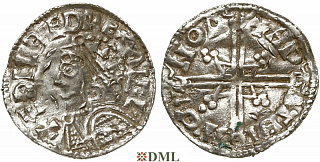 Денарий, Англия, Æthelred II (978-1016), м.д. Norwich, монетарий Hwateman, North 775