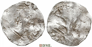 Денарий, Германия, Швабия, Heinrich II (1002-1024), м.д. Strassburg, Dbg. 1180