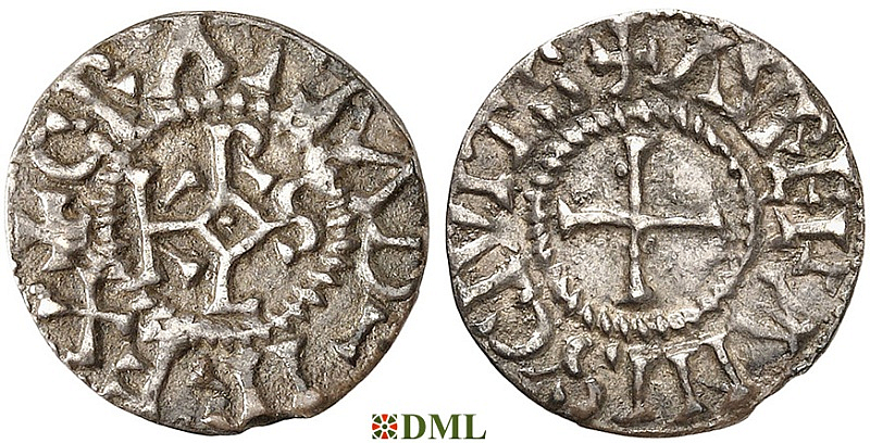 Денье, Каролинги, Charles le Chauve (840-877), м.д. Orléans, Depeyrot 727