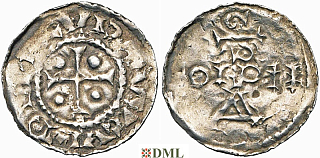 Денарий, Германия, Нижняя Лотарингия, Anonymous bishop, м.д. регион Meuse
