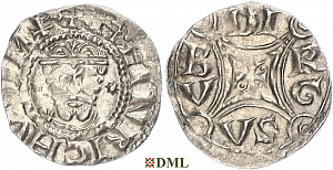 Денарий, Германия, Нижняя Лотарингия, Heinrich III (1046-1056), м.д. Duisburg, Dbg. 317