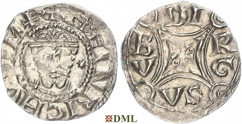 Денарий, Германия, Нижняя Лотарингия, Heinrich III (1046-1056), м.д. Duisburg, Dbg. 317