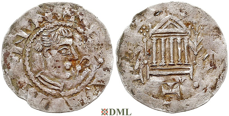 Денарий, Германия, Нижняя Лотарингия, Hermann II (1036-1056), м.д. Xanten, Dbg. 308