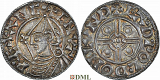 Денарий, Англия, Cnut (1016-1035), м.д. London, монетарий , North 787
