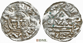 Денарий, Германия, Бавария, Hg. Heinrich II (985-995), м.д. Regensburg, монетарий ?, Hahn 1976, 25e3