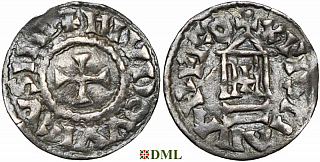 Обол, Каролинги, Louis le Pieux (814-840), Unknown mints, Depeyrot 1180