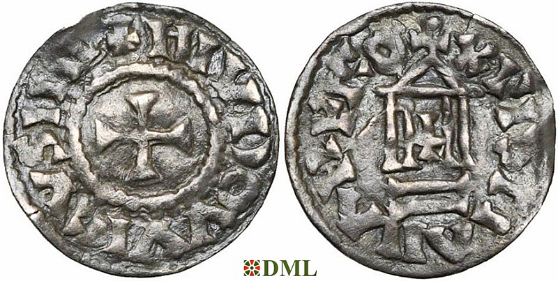 Обол, Каролинги, Louis le Pieux (814-840), Unknown mints, Depeyrot 1180