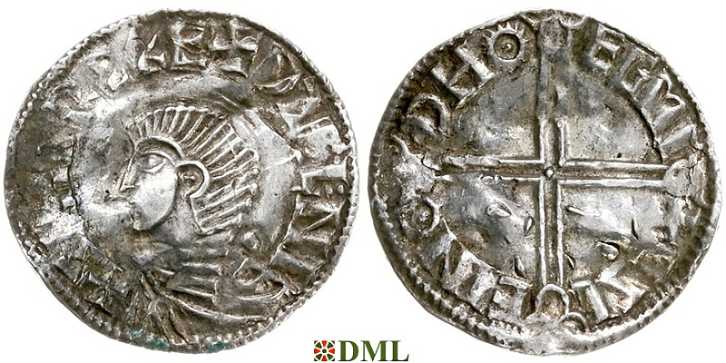 Денарий, Ирландия, Sihtric III (995-1036), м.д. Dublin, монетарий 