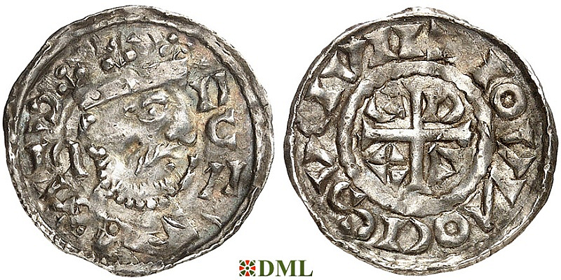 Денарий, Германия, Бавария, Heinrich III (1039-1056), м.д. Regensburg, Hahn 1976, 38A