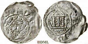 Денарий, Германия, Франкония, Heinrich III (1039-1056), м.д. Mainz, Dbg. 793