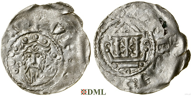 Денарий, Германия, Франкония, Heinrich III (1039-1056), м.д. Mainz, Dbg. 793