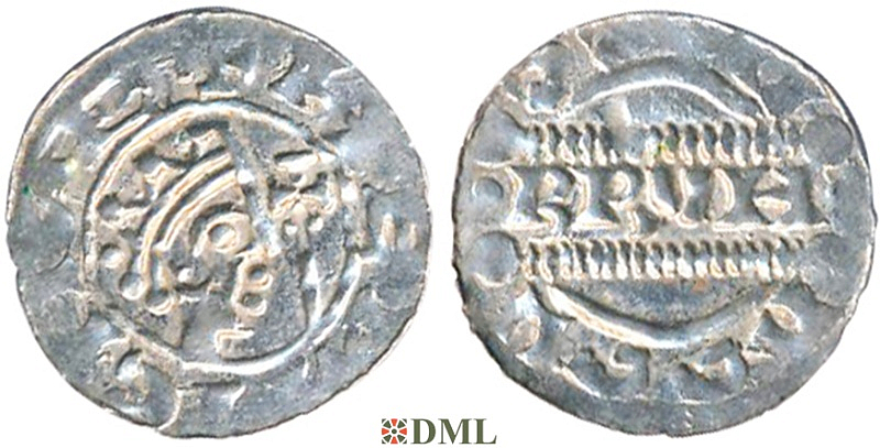Денарий, Германия, Нижняя Лотарингия, Bruno III (1050-1057), м.д. Dokkum, Ilisch 2000, 21.19