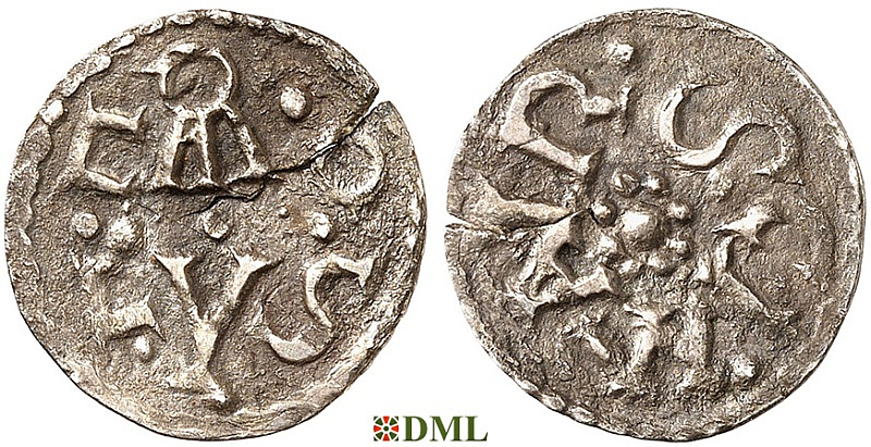 Денье, Каролинги, Charlemagne (768-814), м.д. Tours, Depeyrot 1055