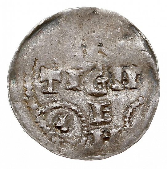 Денарий, Германия, Швабия, Heinrich II (1002-1024), м.д. Strassburg, Dbg. 915