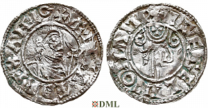 Денарий, Англия, Æthelred II (978-1016), м.д. Southampton, монетарий Isegel, North 769