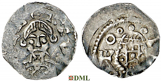 Денарий, Германия, Нижняя Лотарингия, Albert III (1063-1102), м.д. Dinant, Ilisch 2014, 30.14