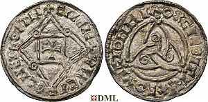 Денарий, Дания, Hardeknut (1035-1042), м.д. Roskilde, Hbg. 33
