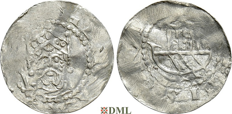 Денарий, Германия, Франкония, Kg. Heinrich III (1039-1046), м.д. Speyer, Dbg. 830