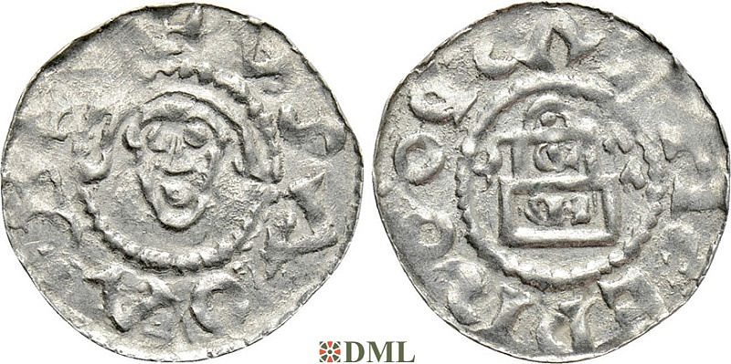 Денарий, Германия, Нижняя Лотарингия, Godfried (†1069), м.д. Merum, Ilisch 2000, 24.6