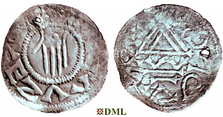 Денарий, Чехия, Boleslav II (972/973-999), м.д. Prague, Šmerda 1996, 3b