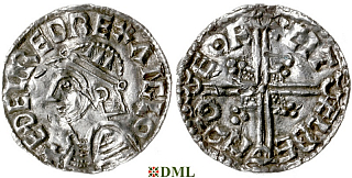 Денарий, Англия, Æthelred II (978-1016), м.д. York, монетарий Citelde, North 775