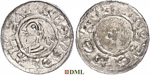 Денарий, Германия, Саксония, Udo I (1034-1057), м.д. Stade, Dbg. 1610