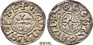 Денье, Каролинги, Charles le Chauve (840-877), м.д. Toulouse, Depeyrot 1002