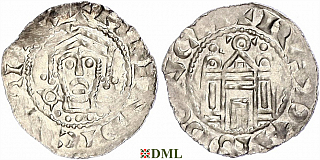 Денарий, Германия, Бавария, Henrich IV (1056-1106), м.д. Regensburg, Hahn 1976, 53