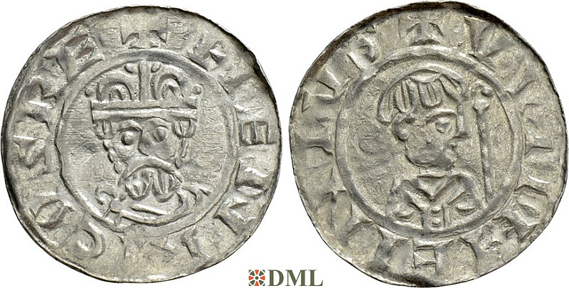 Денарий, Германия, Нижняя Лотарингия, B. Wilhelm (1054-1076), м.д. Groningen, Ilisch 2000 18.9