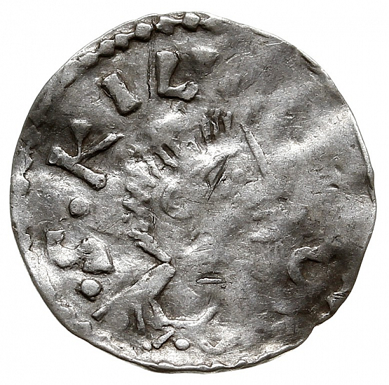 Денарий, Германия, Франкония, Otto III (983-1002), м.д. Wurzburg, Dbg. 856