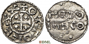 Денарий, Германия, Нижняя Лотарингия, Otto I (936-962), м.д. Huy, Ilisch 2014, 33.2