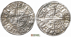 Денарий, Дания, Knut (1018-1035), м.д. Viborg, Hbg. 49