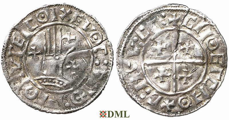 Денарий, Дания, Knut (1018-1035), м.д. Viborg, Hbg. 49