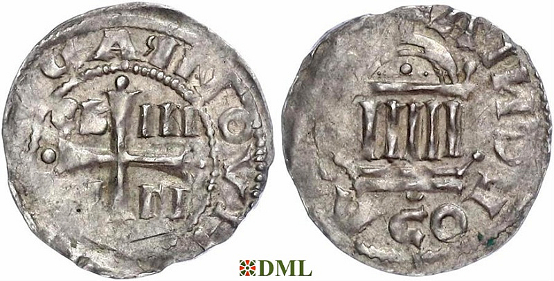Денарий, Германия, Нижняя Лотарингия, Konrad II (1027-1039), Pilgrim (1027-1036), м.д. Koln, Dbg. 381