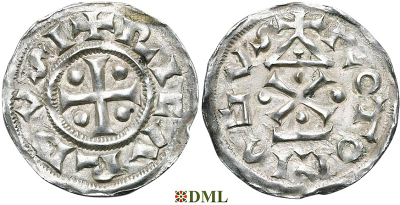 Денье, Франция, Нормандия, Richard I (943-996), м.д. Rouen, Duplessy 16