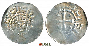 Денарий, Германия, Нижняя Лотарингия, Hermann (1059-1074), м.д. Jever, Dbg 597