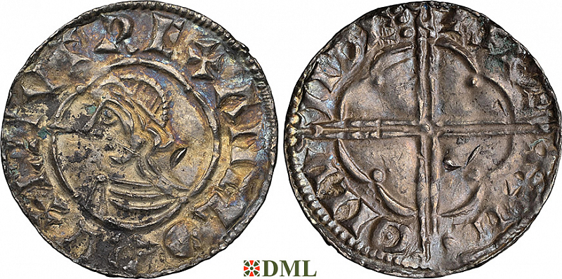 Денарий, Англия, Cnut  (1016-1035), м.д. London, монетарий Swetinc, North 781