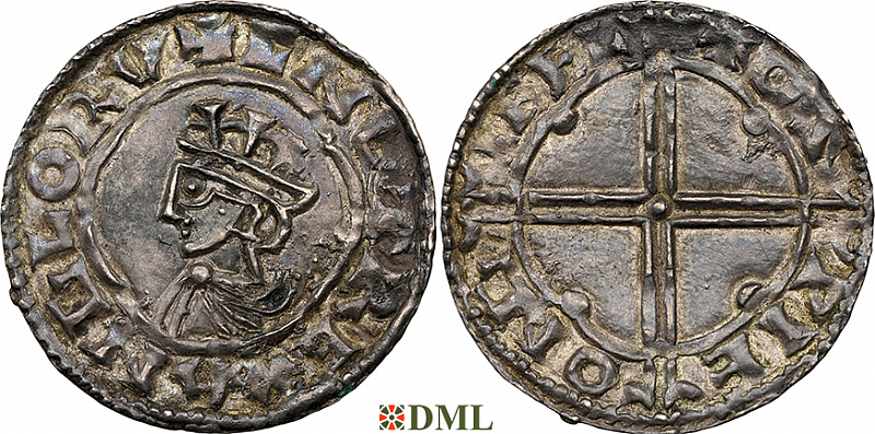 Денарий, Англия, Cnut  (1016-1035), м.д. Ilchester, монетарий Oswie, North 781