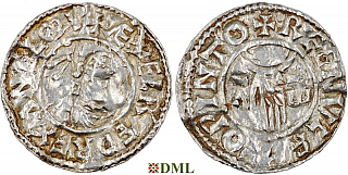 Денарий, Англия, Æthelred II (978-1016), м.д. Winchester, монетарий Regenulf, North 766