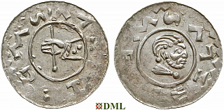 Денарий, Чехия, Богемия, Vratislav II (1061-1092), Šmerda 1996, 164c